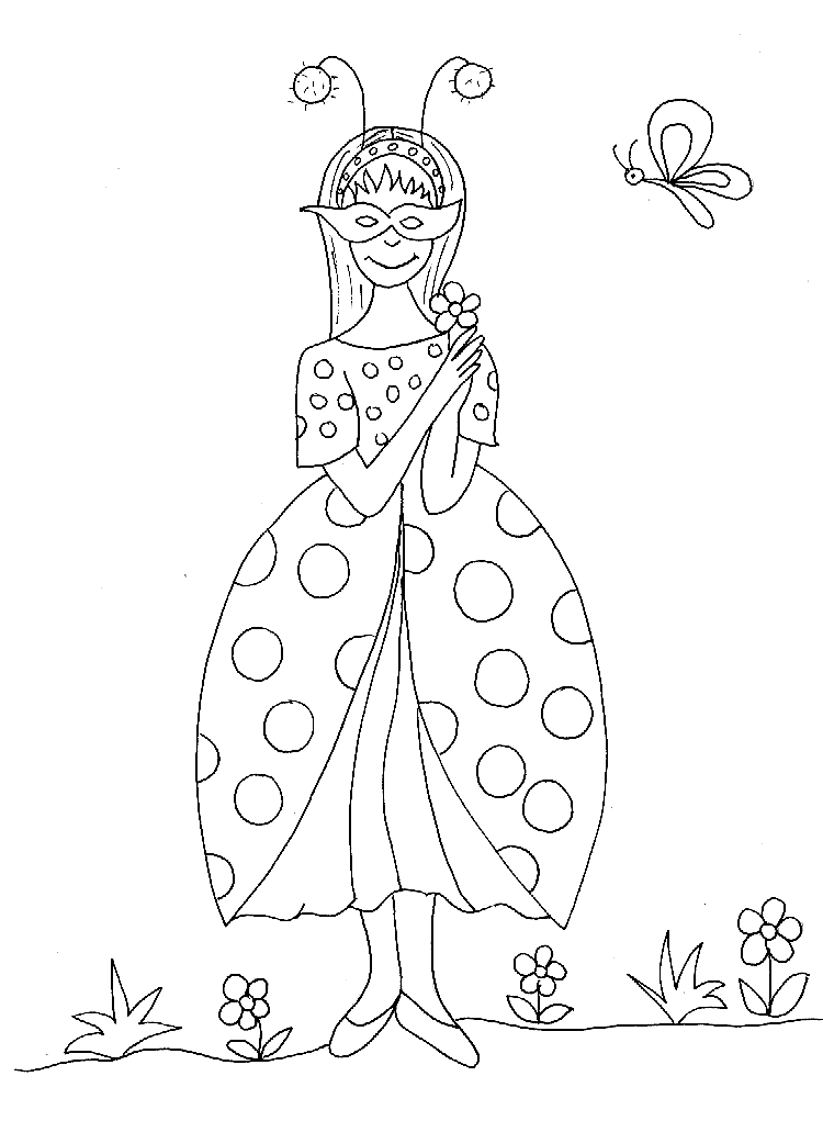 disegni carnevale da colorare