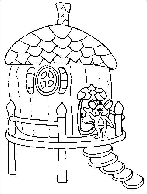 disegni case colorare