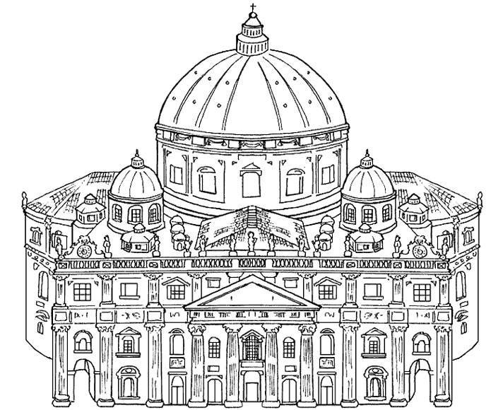 disegni chiese da colorare