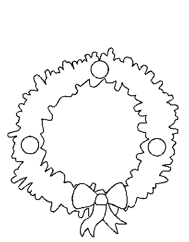 disegni corone natale da colorare