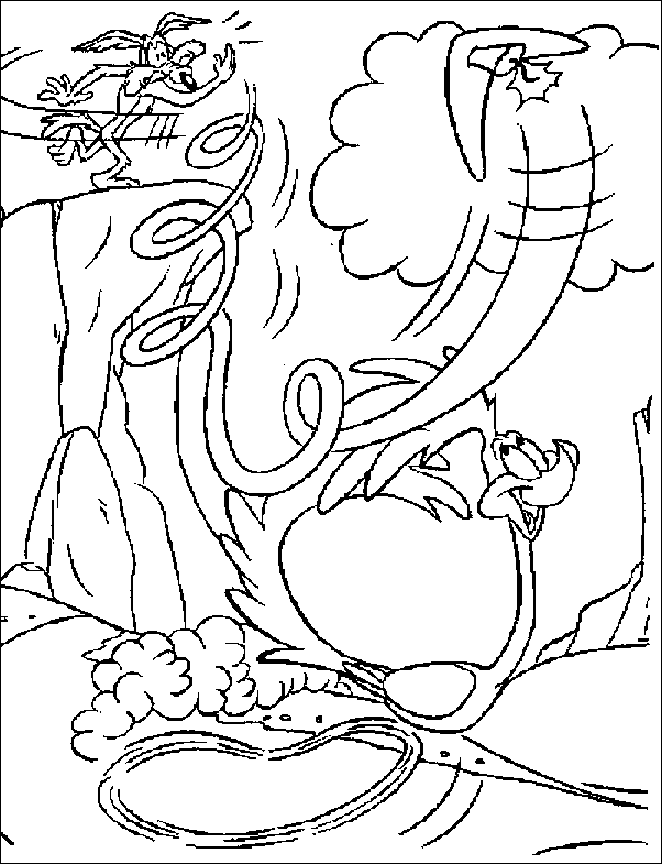 disegni coyote bip bip da colorare