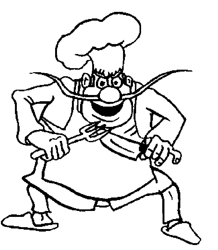 disegni cuoco da colorare