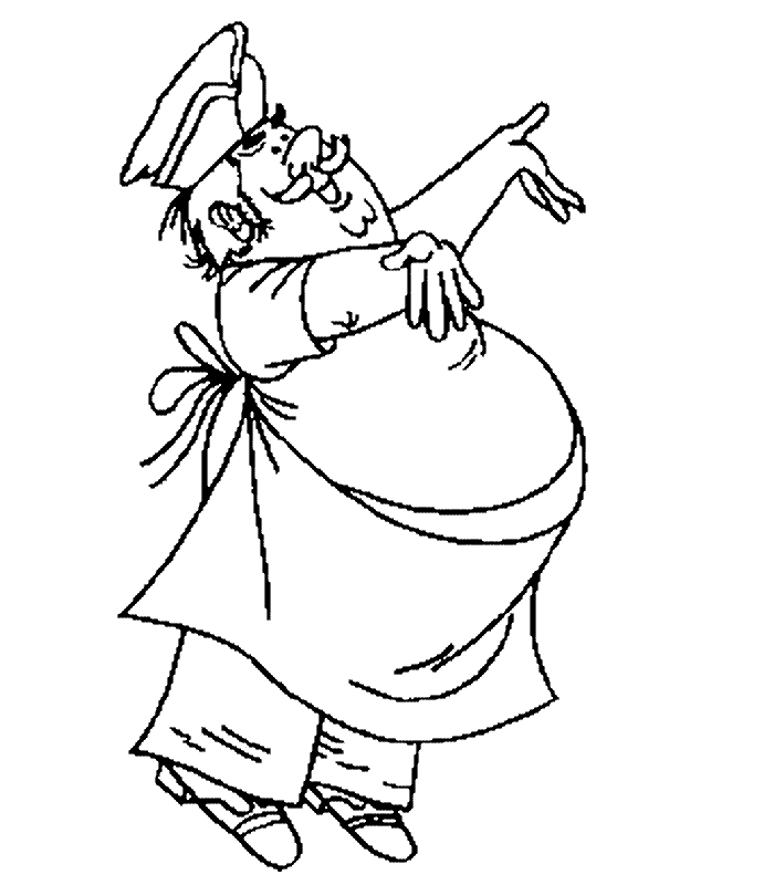disegni cuoco da colorare
