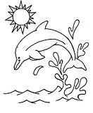 disegni delfini da colorare
