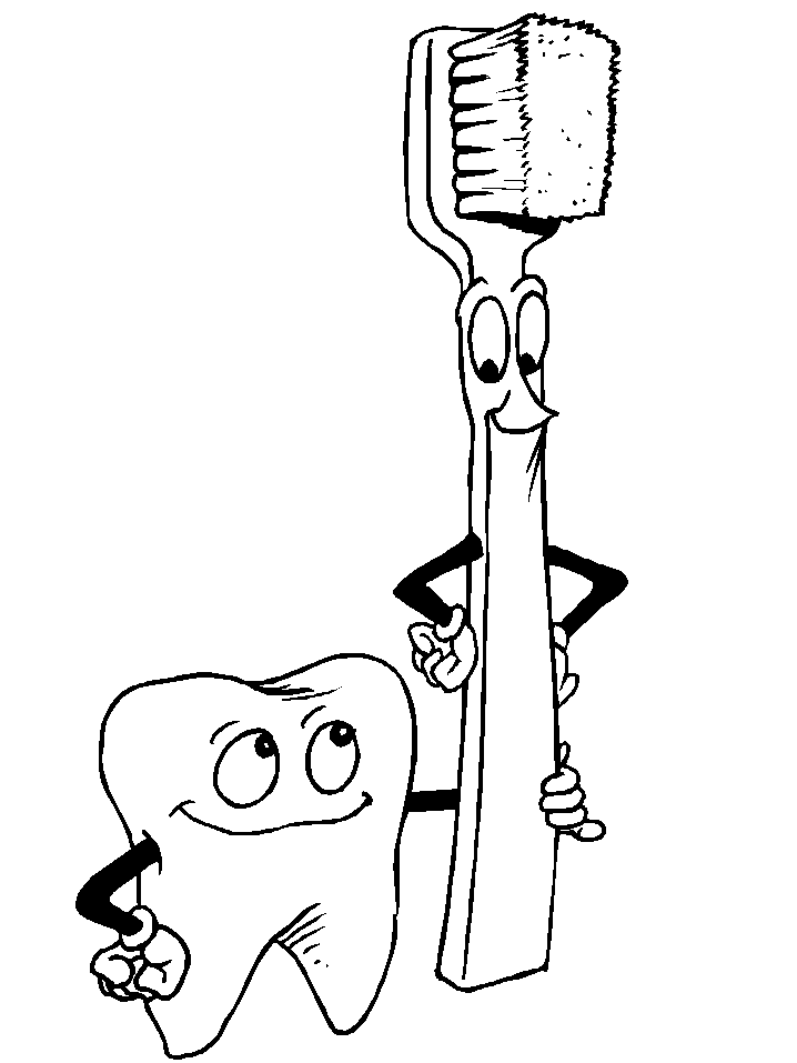 disegni denti da colorare