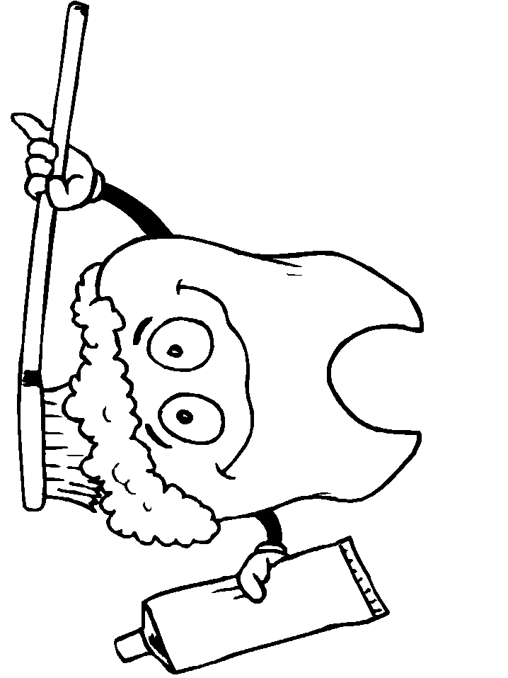 disegni denti da colorare