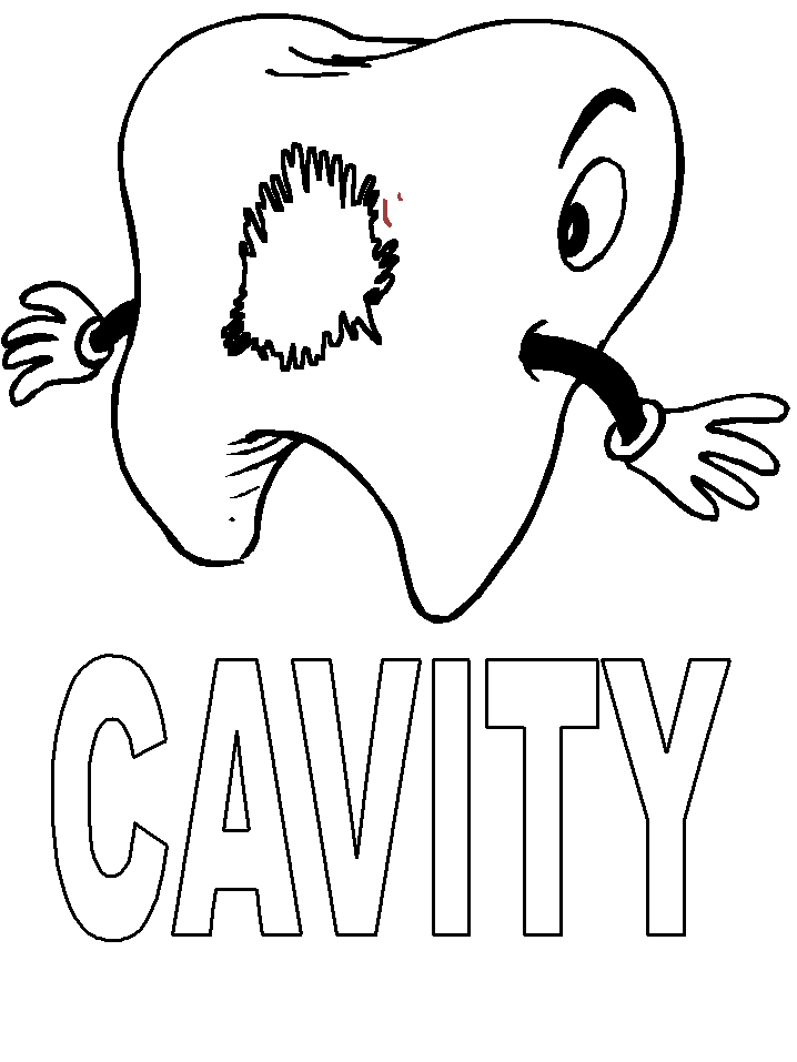 disegni denti da colorare