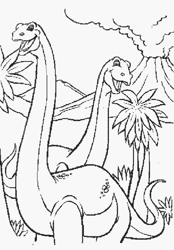 disegni dinosauri da colorare