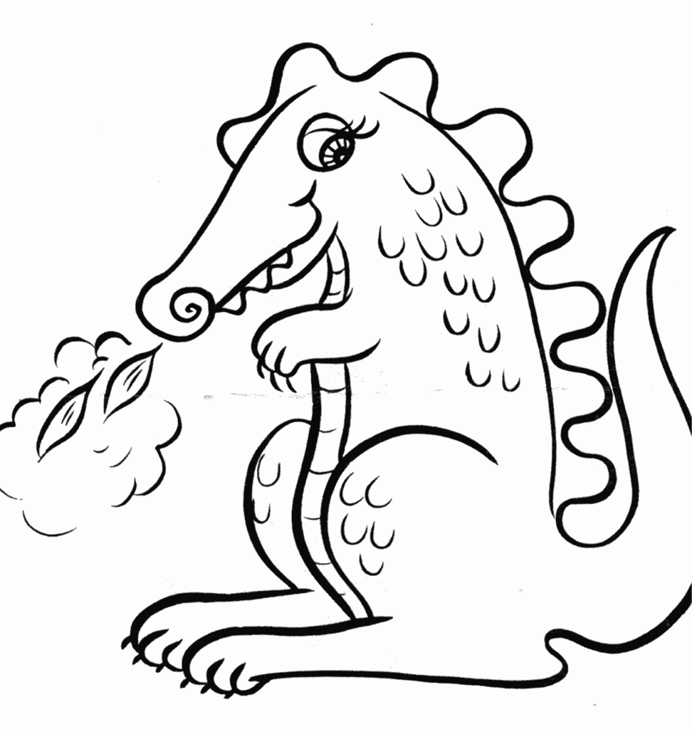 disegni draghi da colorare