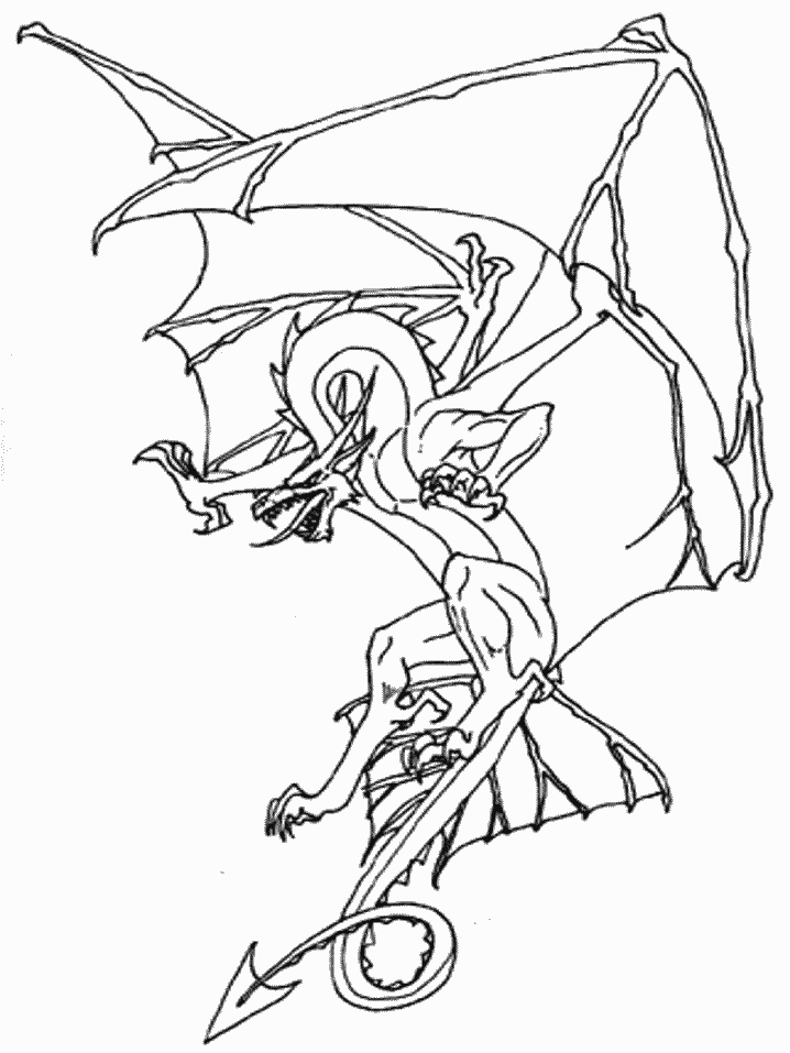 disegni draghi da colorare