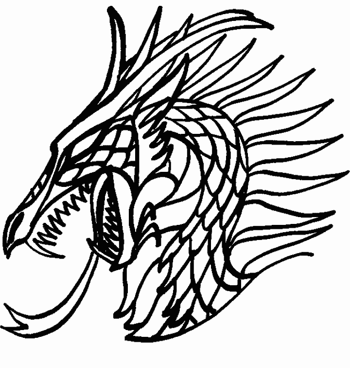 disegni draghi da colorare