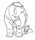 disegni dumbo da colorare