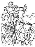 disegni excalibur da colorare