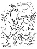 disegni excalibur da colorare