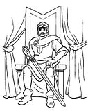 disegni excalibur da colorare