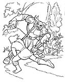 disegni excalibur da colorare