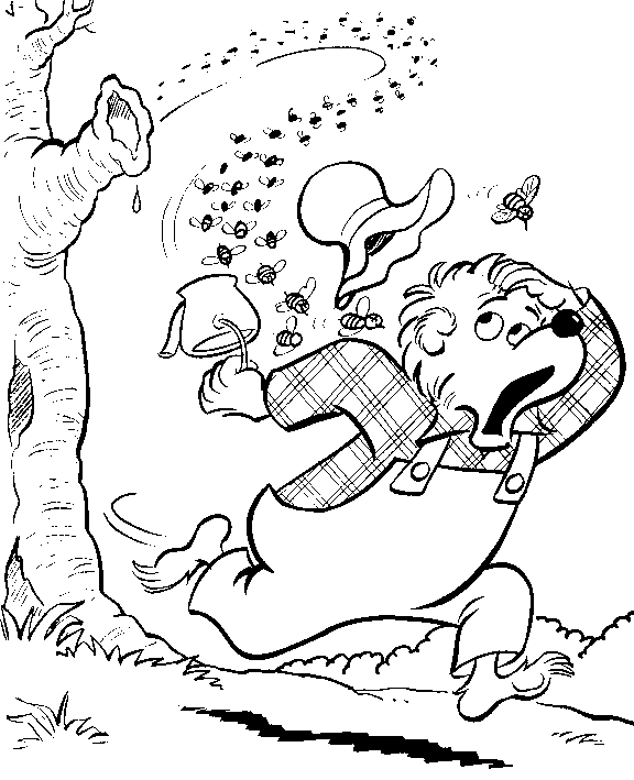 disegni famiglia berenstain da colorare