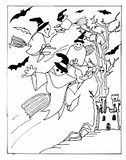disegni fantasmi da colorare