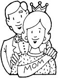 disegni festa mamma da colorare