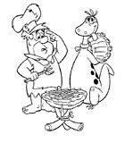 disegni flintstones da colorare
