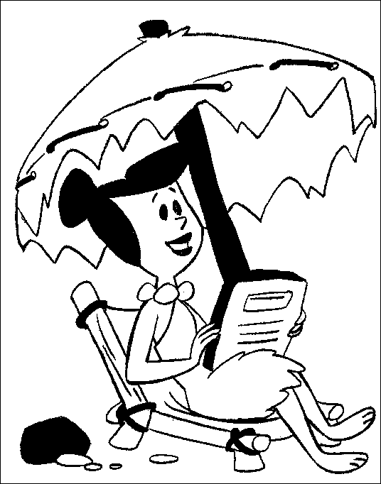 disegni flintstones da colorare