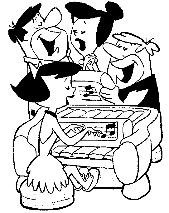 disegni flintstones da colorare