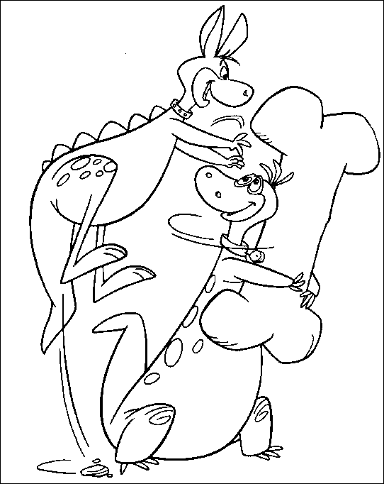 disegni flintstones da colorare