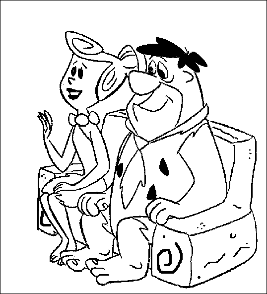 disegni flintstones da colorare