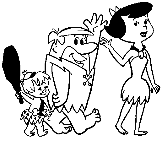 disegni flintstones da colorare