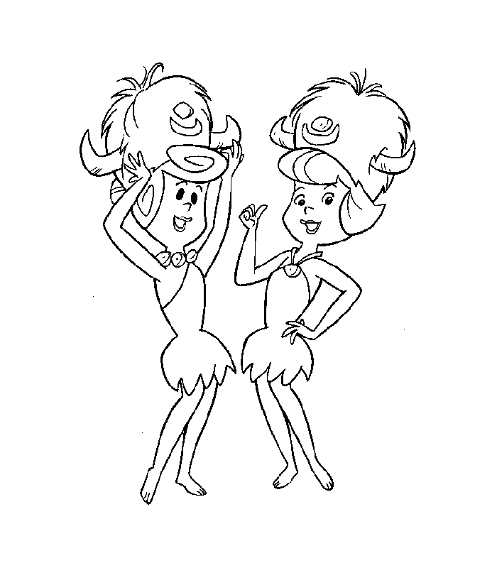 disegni flintstones da colorare
