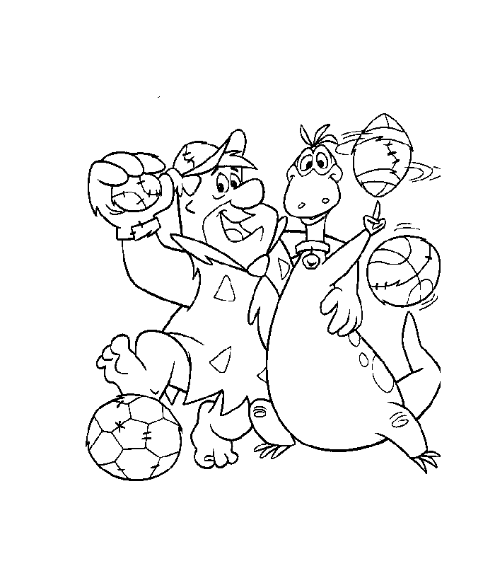 disegni flintstones da colorare