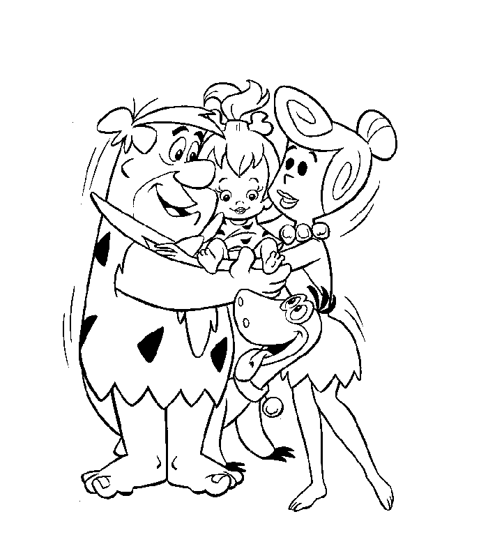disegni flintstones da colorare