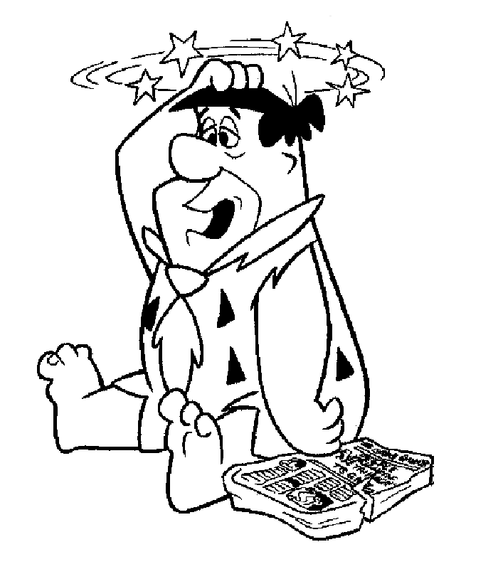 disegni flintstones da colorare