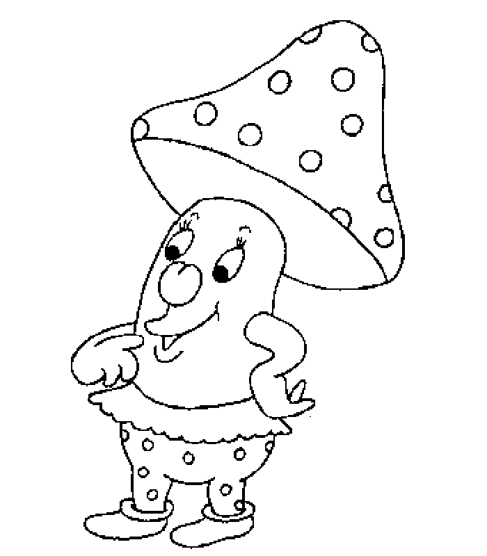 disegni funghi colorare