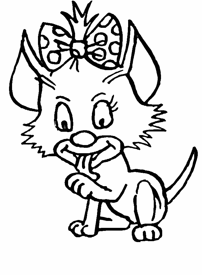disegni gatti da colorare