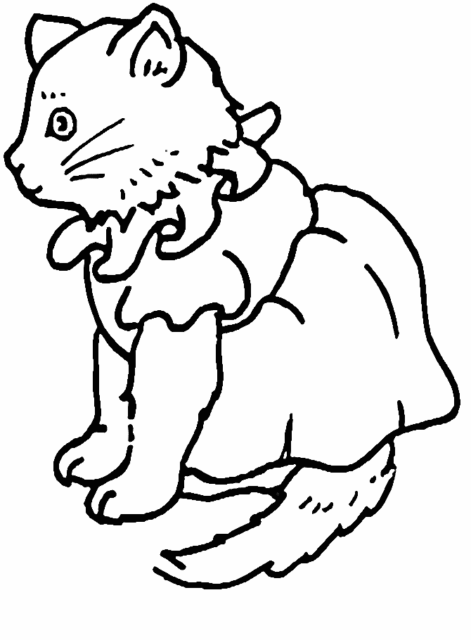 disegni gatti da colorare