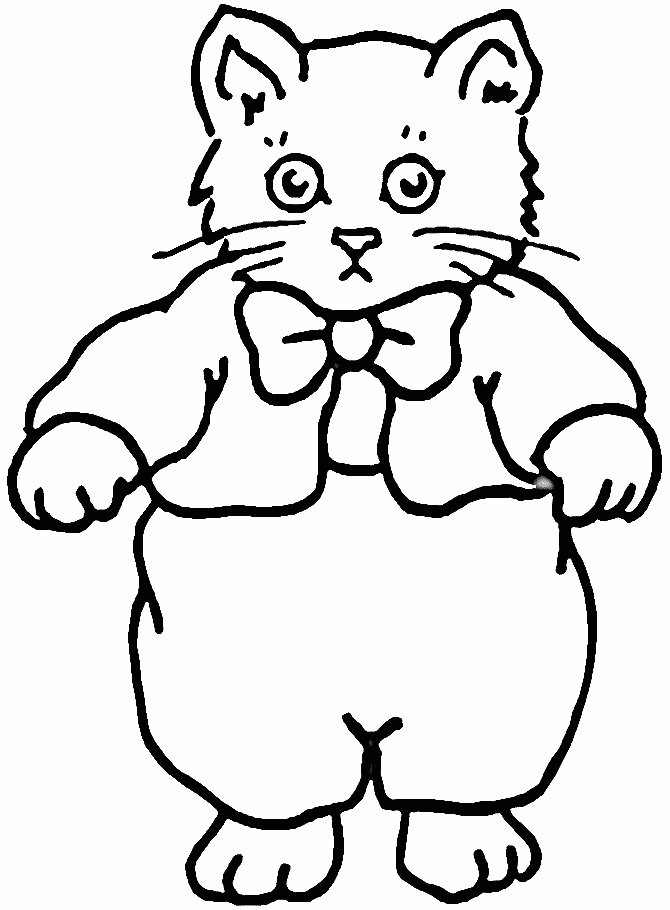 disegni gatti da colorare