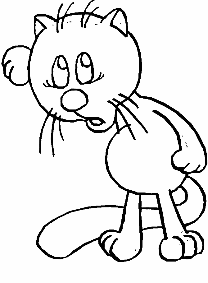 disegni gatti da colorare
