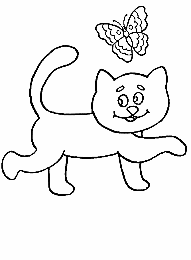disegni gatti da colorare