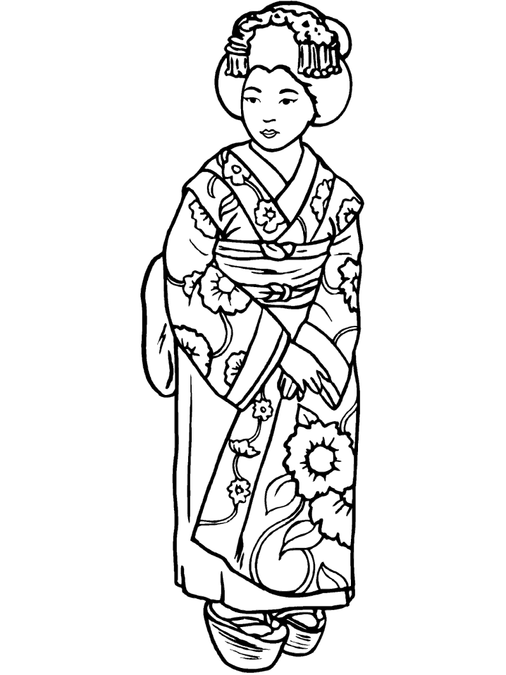 disegni giappone da colorare