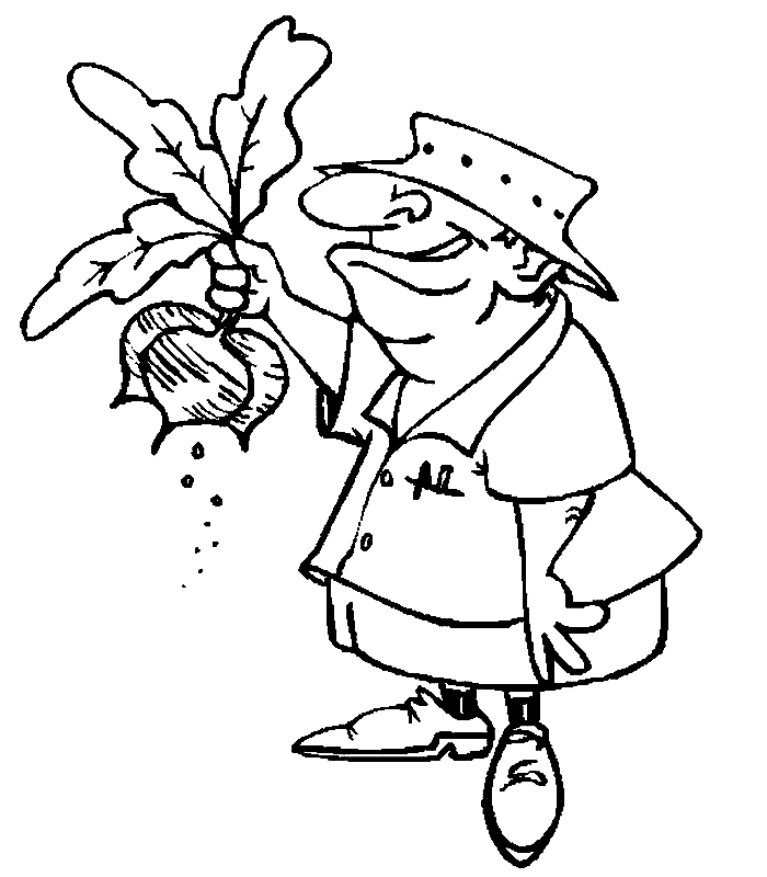 disegni giardiniere da colorare