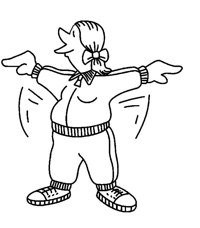 disegni ginnastica da colorare