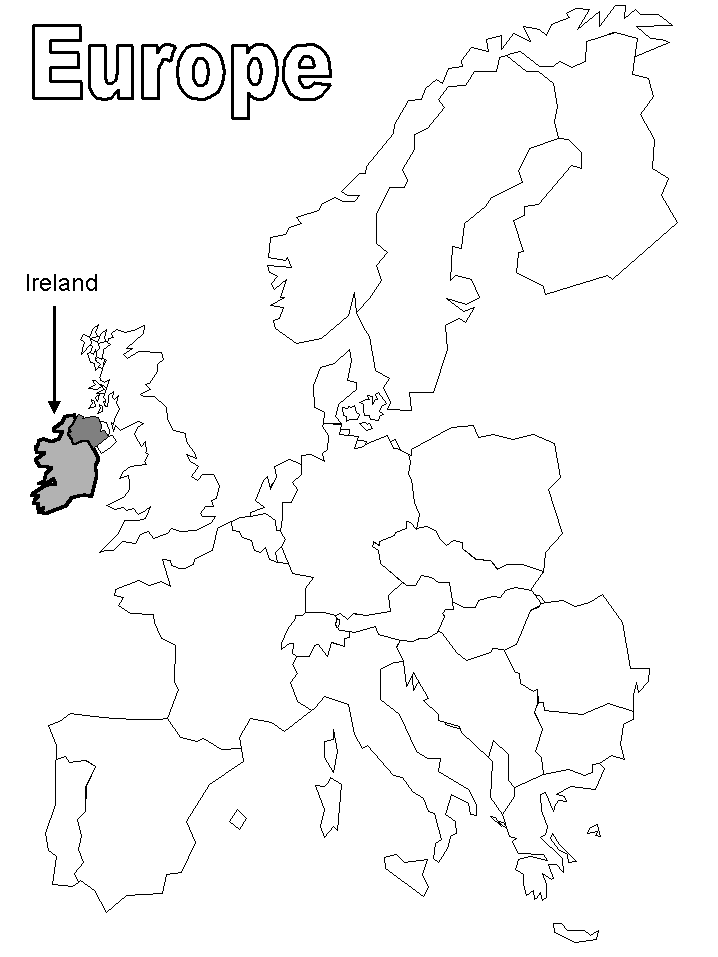 disegni irlanda da colorare