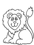 disegni leoni da colorare