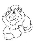 disegni leoni da colorare