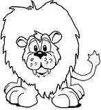 disegni leoni da colorare
