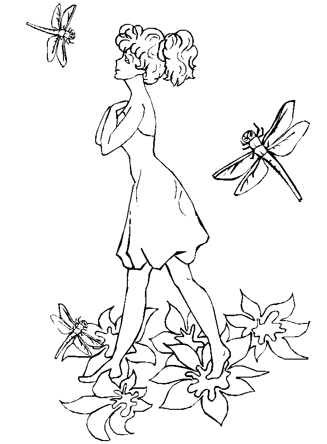 disegni libellule da colorare
