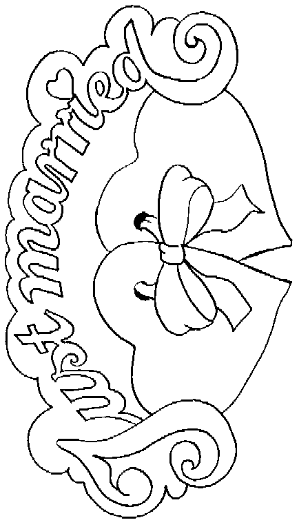 disegni matrimonio da colorare