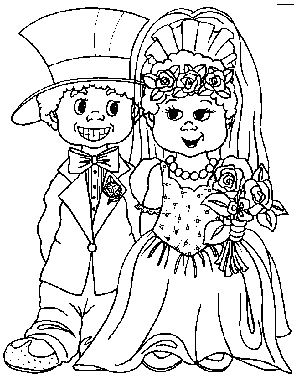 disegni matrimonio da colorare