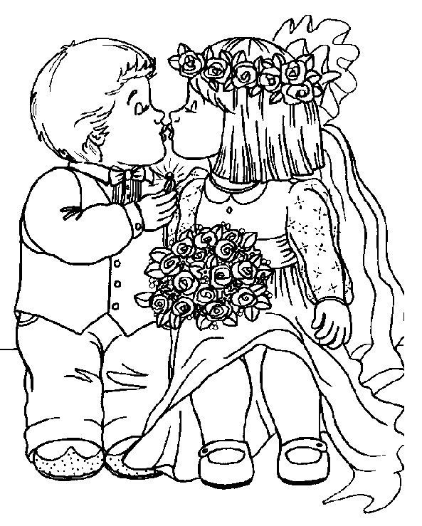 disegni matrimonio da colorare